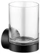 Keuco-KE-Glashalter-Collection-REVA-12850-mit-Echtkristall-Glas-sw-matt-12850379000 gallery number 1